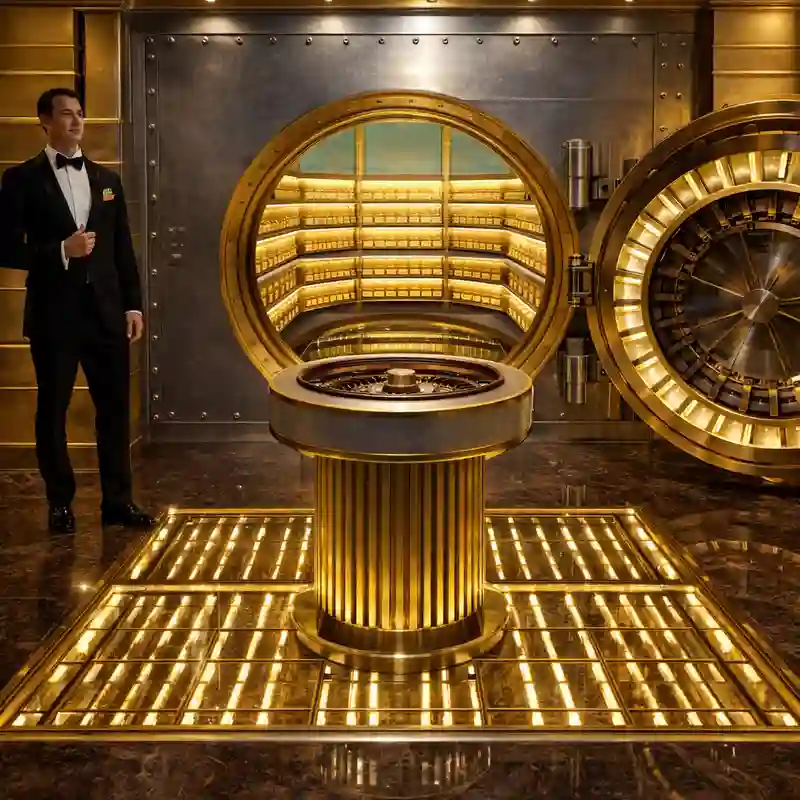 Gold Vault Roulette online casino game layout