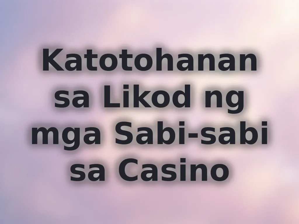 Mga mito sa casino